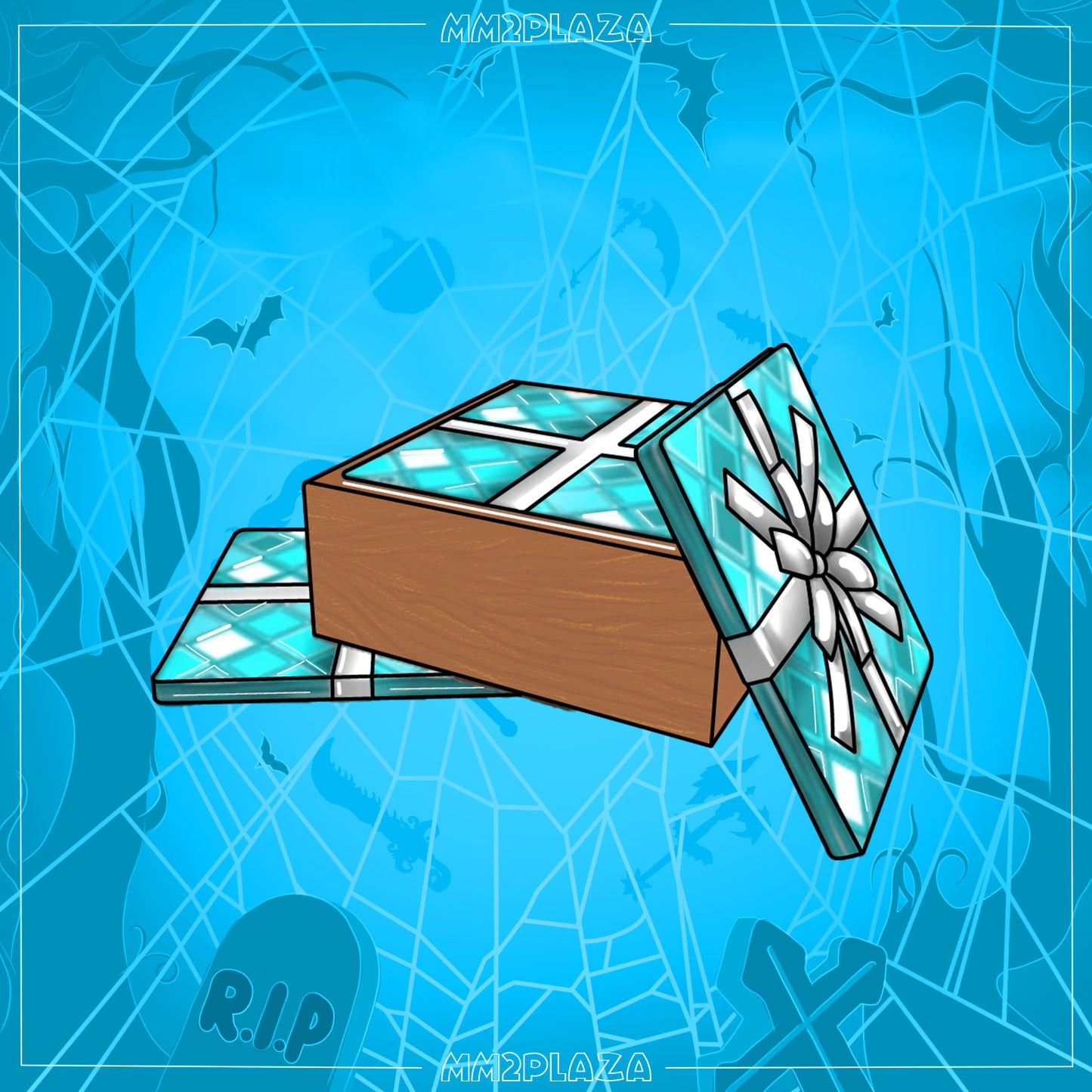 Box of Blue Wrapping Paper